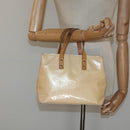 LOUIS VUITTON Monogram Vernis Reade PM Bag Marshmallow Pink M91306 Auth KD181-21