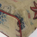 BVLGARI Tote Bag Coated Canvas Beige Auth KD184-12