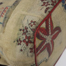 BVLGARI Tote Bag Coated Canvas Beige Auth KD184-13