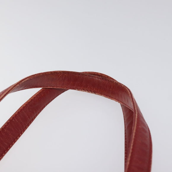 BVLGARI Tote Bag Coated Canvas Beige Auth KD184