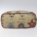 BVLGARI Tote Bag Coated Canvas Beige Auth KD184-9