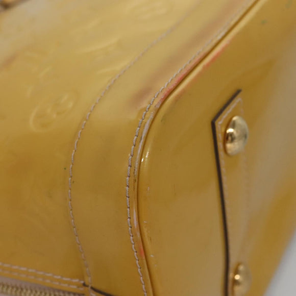 LOUIS VUITTON Monogram Vernis Alma PM Hand Bag 2way Dunne M90170 LV Auth KD187
