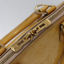 LOUIS VUITTON Monogram Vernis Alma PM Hand Bag 2way Dunne M90170 LV Auth KD187-16