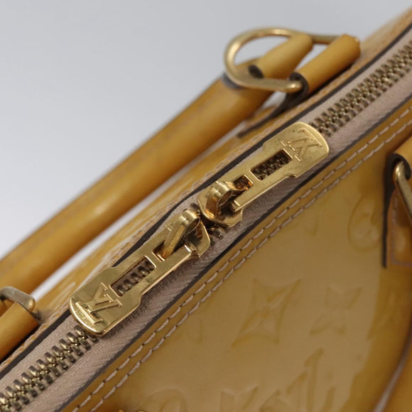 LOUIS VUITTON Monogram Vernis Alma PM Hand Bag 2way Dunne M90170 LV Auth KD187