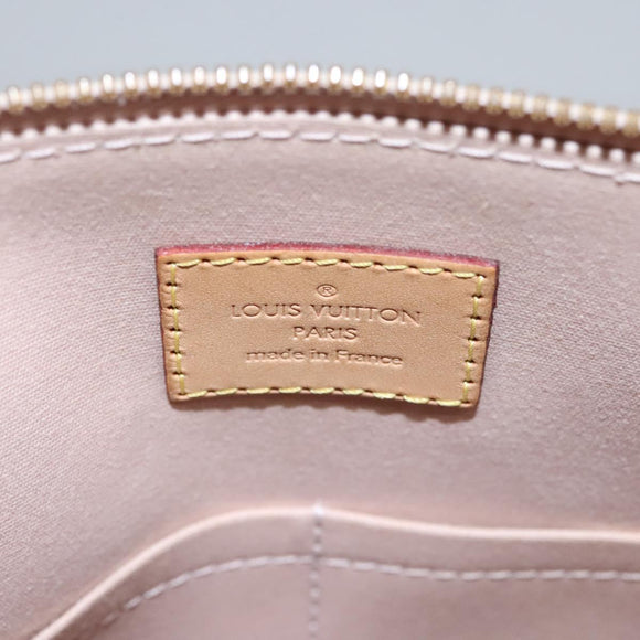 LOUIS VUITTON Monogram Vernis Alma PM Hand Bag 2way Dunne M90170 LV Auth KD187