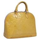 LOUIS VUITTON Monogram Vernis Alma PM Hand Bag 2way Dunne M90170 LV Auth KD187-1