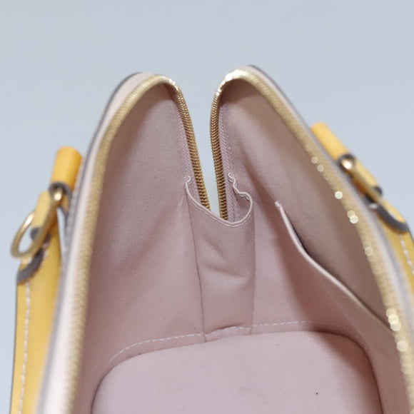 LOUIS VUITTON Monogram Vernis Alma PM Hand Bag 2way Dunne M90170 LV Auth KD187