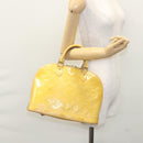 LOUIS VUITTON Monogram Vernis Alma PM Hand Bag 2way Dunne M90170 LV Auth KD187-24