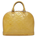 LOUIS VUITTON Monogram Vernis Alma PM Hand Bag 2way Dunne M90170 LV Auth KD187-13