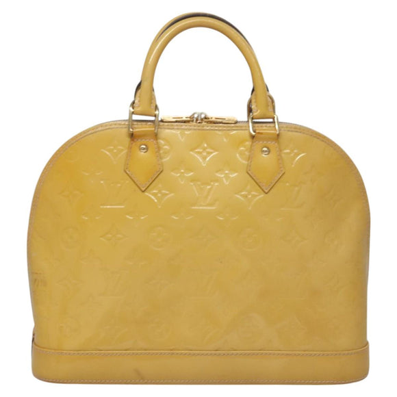 LOUIS VUITTON Monogram Vernis Alma PM Hand Bag 2way Dunne M90170 LV Auth KD187