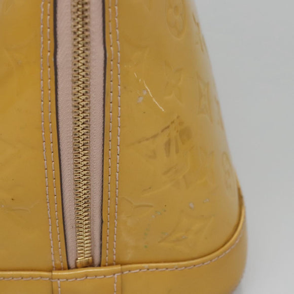 LOUIS VUITTON Monogram Vernis Alma PM Hand Bag 2way Dunne M90170 LV Auth KD187