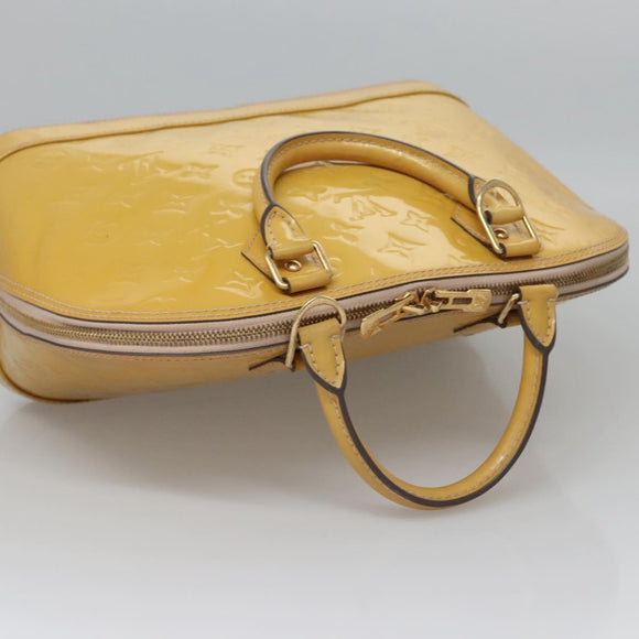 LOUIS VUITTON Monogram Vernis Alma PM Hand Bag 2way Dunne M90170 LV Auth KD187