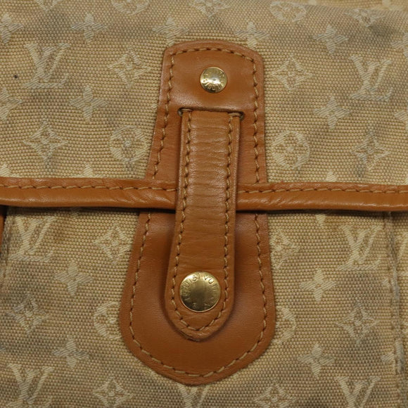 LOUIS VUITTON Monogram Mini Buzas Marie Kate Bag Beige M92323 LV Auth KD189