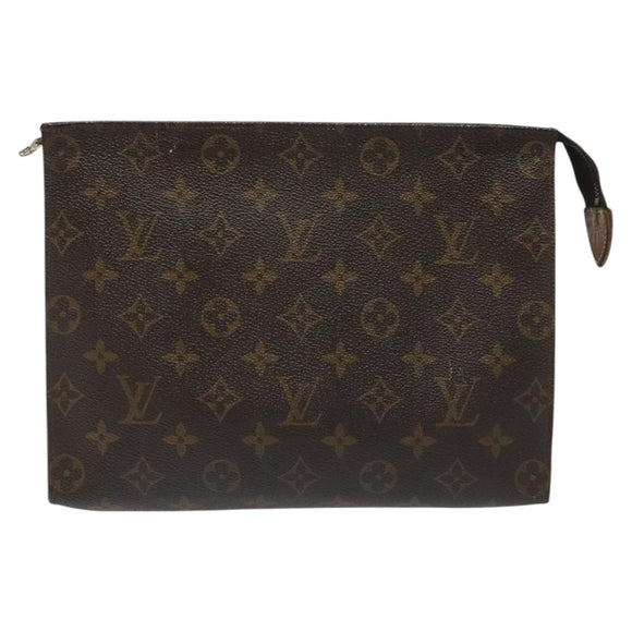 LOUIS VUITTON Monogram Poche Toilette 26 Pouch M47542 LV Auth KD196