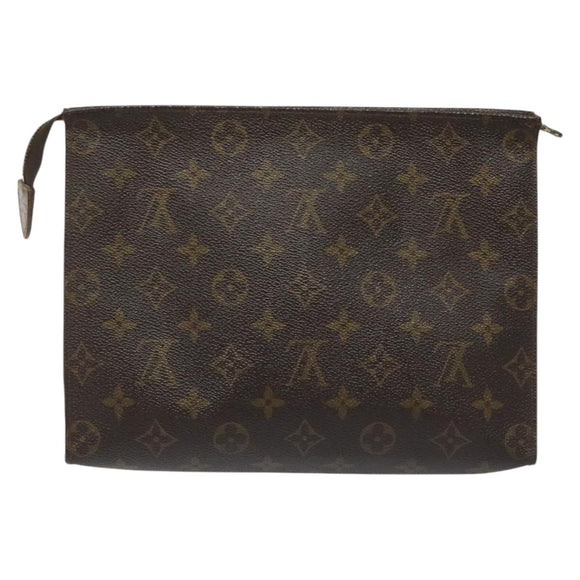 LOUIS VUITTON Monogram Poche Toilette 26 Pouch M47542 LV Auth KD196