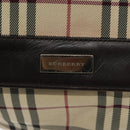 BURBERRY Nova Check Shoulder Bag Canvas Beige Auth KD198-10