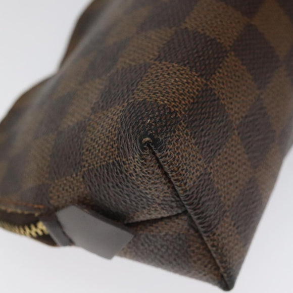 LOUIS VUITTON Damier Ebene Pochette Cosmetic PM Pouch N47516 LV Auth KD199