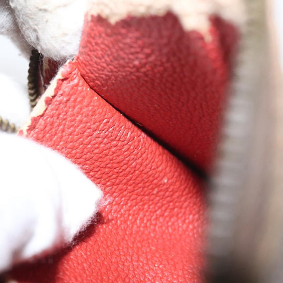 LOUIS VUITTON Damier Ebene Pochette Cosmetic PM Pouch N47516 LV Auth KD199