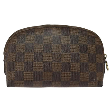 LOUIS VUITTON Damier Ebene Pochette Cosmetic PM Pouch N47516 LV Auth KD199 - 0