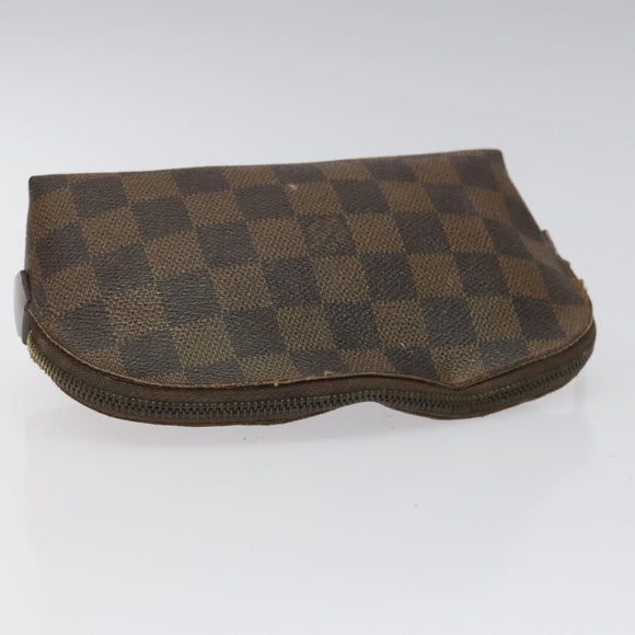 LOUIS VUITTON Damier Ebene Pochette Cosmetic PM Pouch N47516 LV Auth KD199