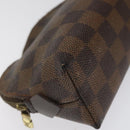 LOUIS VUITTON Damier Ebene Pochette Cosmetic PM Pouch N47516 LV Auth KD199-14