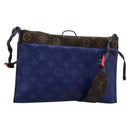 LOUIS VUITTON Monogram Pacific Split Sacoche Shoulder Bag Blue M43854 Auth KD201-1