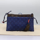 LOUIS VUITTON Monogram Pacific Split Sacoche Shoulder Bag Blue M43854 Auth KD201-12