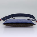 LOUIS VUITTON Monogram Pacific Split Sacoche Shoulder Bag Blue M43854 Auth KD201-5
