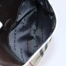 BURBERRY Nova Check Shoulder Bag Canvas Beige Auth KD202-20