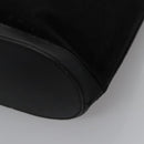 CELINE Shoulder Bag Suede Black Auth KD203-11