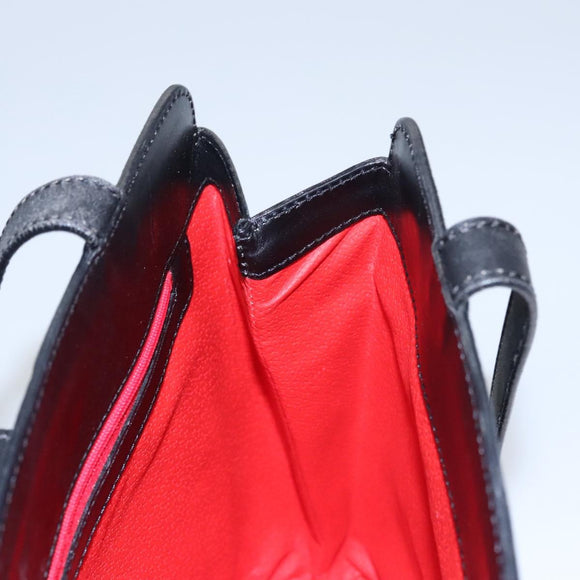 CELINE Shoulder Bag Suede Black Auth KD203