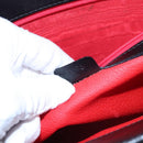 CELINE Shoulder Bag Suede Black Auth KD203-21