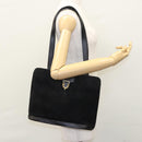 CELINE Shoulder Bag Suede Black Auth KD203-22