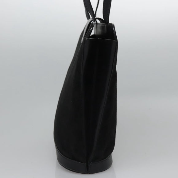 CELINE Shoulder Bag Suede Black Auth KD203