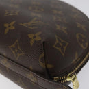 LOUIS VUITTON Monogram Trousse Demi Ronde Cosmetic Pouch M47520 LV Auth KD207-15