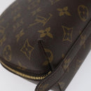 LOUIS VUITTON Monogram Trousse Demi Ronde Cosmetic Pouch M47520 LV Auth KD207-16