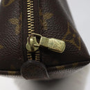 LOUIS VUITTON Monogram Trousse Demi Ronde Cosmetic Pouch M47520 LV Auth KD207-8