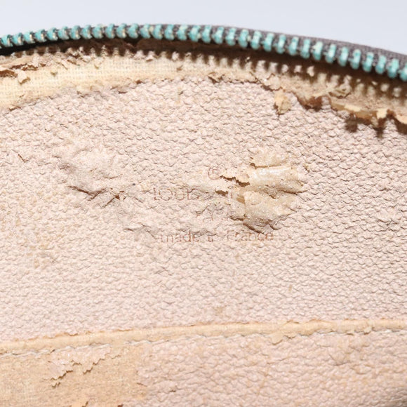 LOUIS VUITTON Monogram Trousse Demi Ronde Cosmetic Pouch M47520 LV Auth KD207