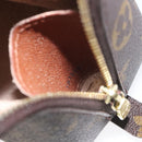 LOUIS VUITTON Monogram Trousse Demi Ronde Cosmetic Pouch M47520 LV Auth KD207-12