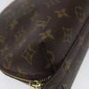 LOUIS VUITTON Monogram Trousse Demi Ronde Cosmetic Pouch M47520 LV Auth KD207-14