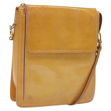 LOUIS VUITTON Monogram Vernis Motto Pouch Marshmallow Pink M91312 Auth KD208