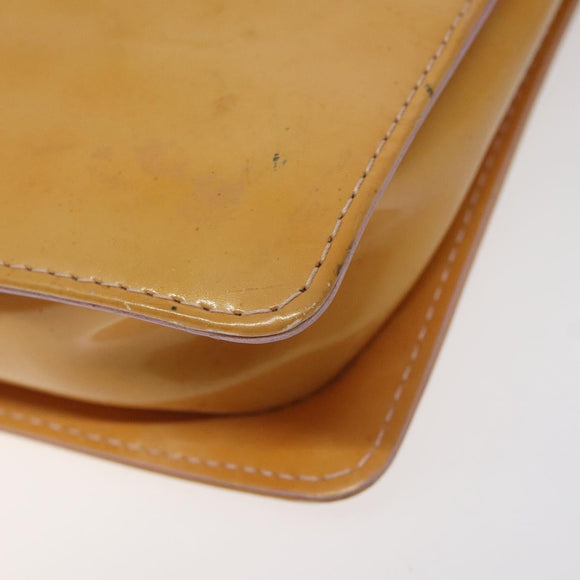 LOUIS VUITTON Monogram Vernis Motto Pouch Marshmallow Pink M91312 Auth KD208