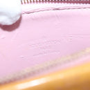 LOUIS VUITTON Monogram Vernis Motto Pouch Marshmallow Pink M91312 Auth KD208-16