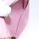 LOUIS VUITTON Monogram Vernis Motto Pouch Marshmallow Pink M91312 Auth KD208-21