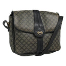 CELINE Macadam Canvas Shoulder Bag Navy Auth KD213-1