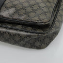CELINE Macadam Canvas Shoulder Bag Navy Auth KD213-9