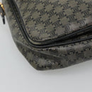 CELINE Macadam Canvas Shoulder Bag Navy Auth KD213-11