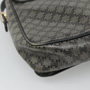CELINE Macadam Canvas Shoulder Bag Navy Auth KD213-16