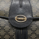 CELINE Macadam Canvas Shoulder Bag Navy Auth KD213-14