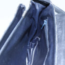 CELINE Macadam Canvas Shoulder Bag Navy Auth KD213-18